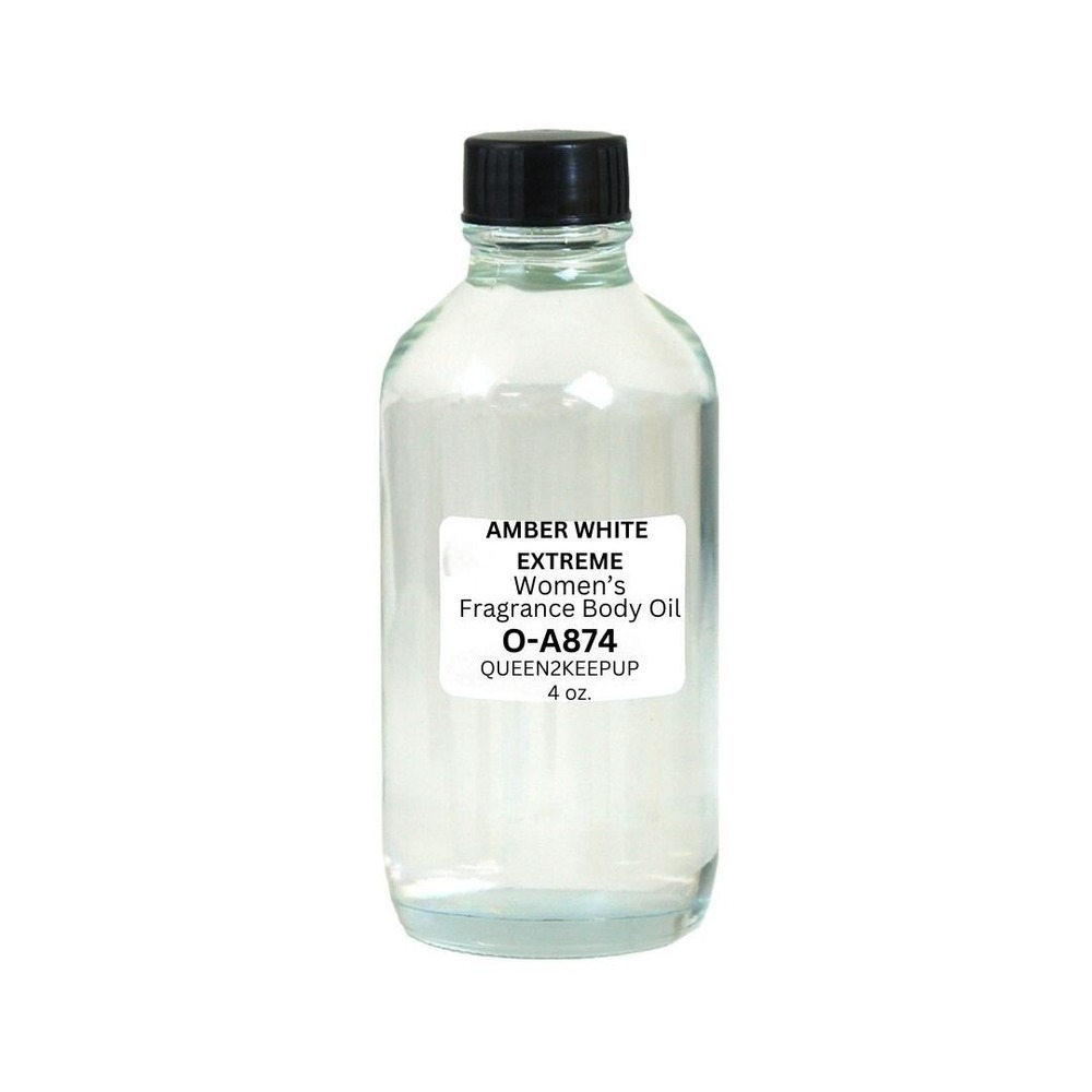 Amber White Extreme (Women) Body Oil 4 oz Fragrance Similar All Natural Scent
